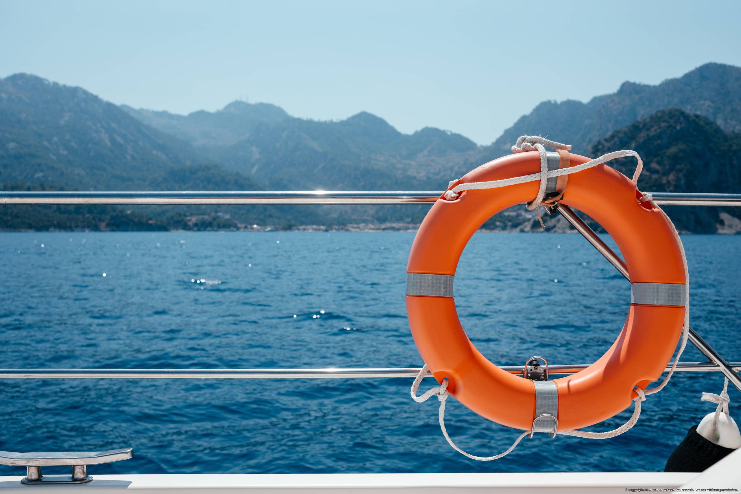 Ring,Life,Boy,On,Big,Boat.,Obligatory,Ship,Equipment.,Personal